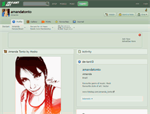 Tablet Screenshot of amandatonto.deviantart.com