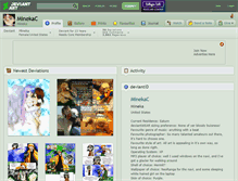 Tablet Screenshot of minekac.deviantart.com