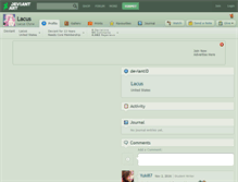 Tablet Screenshot of lacus.deviantart.com