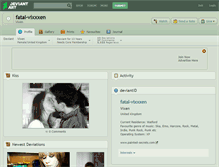 Tablet Screenshot of fatal-vixxxen.deviantart.com