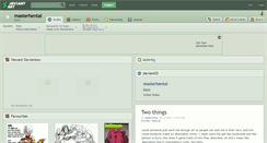 Desktop Screenshot of masterhentai.deviantart.com