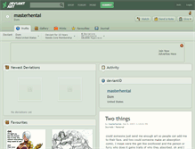 Tablet Screenshot of masterhentai.deviantart.com