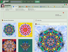 Tablet Screenshot of kooshan.deviantart.com