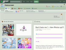 Tablet Screenshot of ihasicecream.deviantart.com