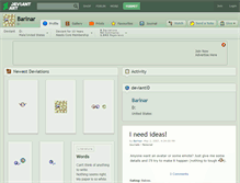 Tablet Screenshot of barlnar.deviantart.com