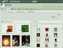 Tablet Screenshot of l1nk32167.deviantart.com