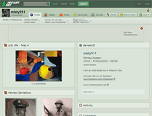 Tablet Screenshot of misty911.deviantart.com