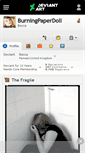 Mobile Screenshot of burningpaperdoll.deviantart.com