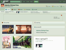 Tablet Screenshot of makoto-shinkai-fans.deviantart.com
