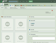 Tablet Screenshot of fj0ker.deviantart.com