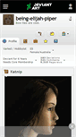Mobile Screenshot of being-elijah-piper.deviantart.com
