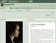 Tablet Screenshot of being-elijah-piper.deviantart.com