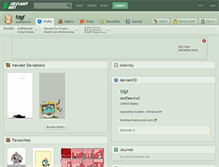 Tablet Screenshot of fdgf.deviantart.com