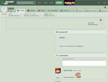 Tablet Screenshot of lnln.deviantart.com