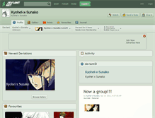 Tablet Screenshot of kyohei-x-sunako.deviantart.com