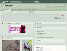 Tablet Screenshot of greytreason.deviantart.com