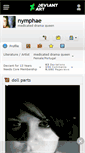 Mobile Screenshot of nymphae.deviantart.com
