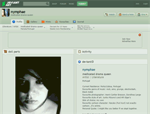 Tablet Screenshot of nymphae.deviantart.com