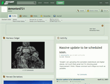 Tablet Screenshot of demonlord721.deviantart.com
