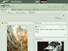 Tablet Screenshot of loccus.deviantart.com