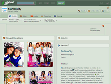 Tablet Screenshot of fashioncity.deviantart.com