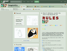 Tablet Screenshot of penguinshq.deviantart.com