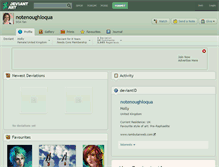 Tablet Screenshot of notenoughloqua.deviantart.com