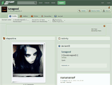 Tablet Screenshot of lunagood.deviantart.com