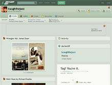 Tablet Screenshot of icaughthejazz.deviantart.com