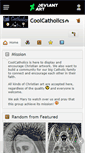 Mobile Screenshot of coolcatholics.deviantart.com
