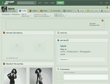 Tablet Screenshot of labrie.deviantart.com