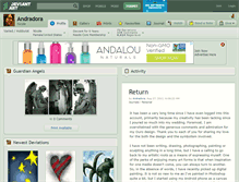 Tablet Screenshot of andradora.deviantart.com