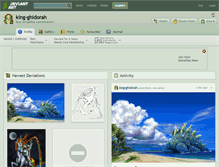 Tablet Screenshot of king-ghidorah.deviantart.com