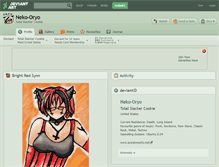 Tablet Screenshot of neko-oryo.deviantart.com