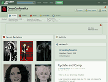 Tablet Screenshot of greendayfanatics.deviantart.com