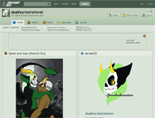 Tablet Screenshot of deathra-horrorlover.deviantart.com