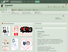 Tablet Screenshot of chocobella.deviantart.com