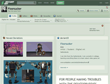 Tablet Screenshot of floorsucker.deviantart.com