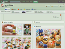 Tablet Screenshot of funkypinkgal.deviantart.com