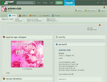 Tablet Screenshot of animes-club.deviantart.com