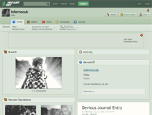 Tablet Screenshot of infernocuk.deviantart.com