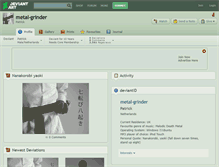 Tablet Screenshot of metal-grinder.deviantart.com