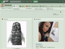 Tablet Screenshot of kareinlee.deviantart.com