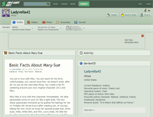 Tablet Screenshot of ladyvella42.deviantart.com