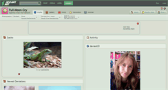Desktop Screenshot of full-moon-cry.deviantart.com