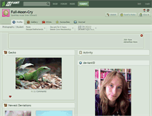 Tablet Screenshot of full-moon-cry.deviantart.com