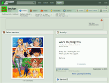 Tablet Screenshot of bechan.deviantart.com