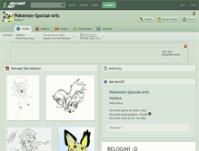 Tablet Screenshot of pokemon-special-arts.deviantart.com