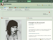 Tablet Screenshot of darkvampiara.deviantart.com