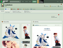 Tablet Screenshot of cuddlebone.deviantart.com